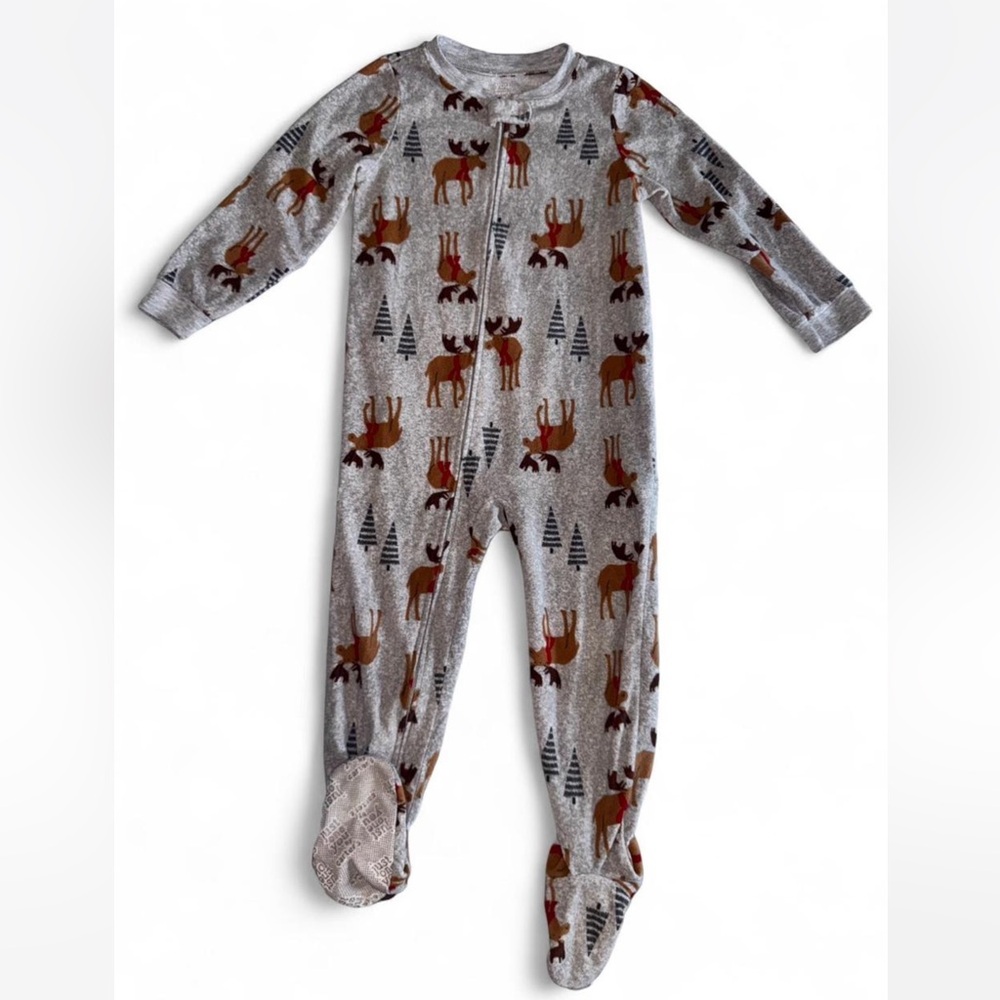 Carter's Gray One Piece with Deer and Tree Print- size 4T